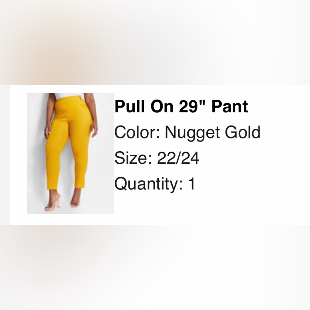 Women’s Yellow Pants